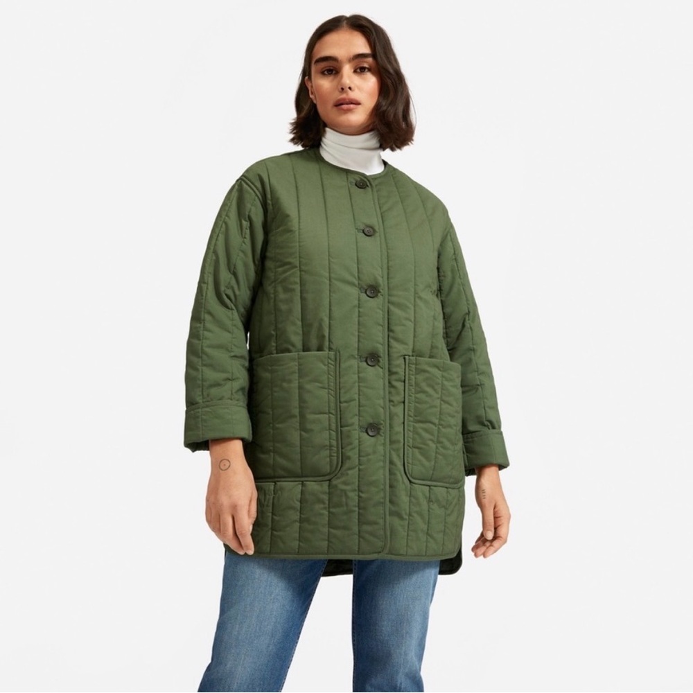 Everlane Clover Cotton Quilted Coat (XS)